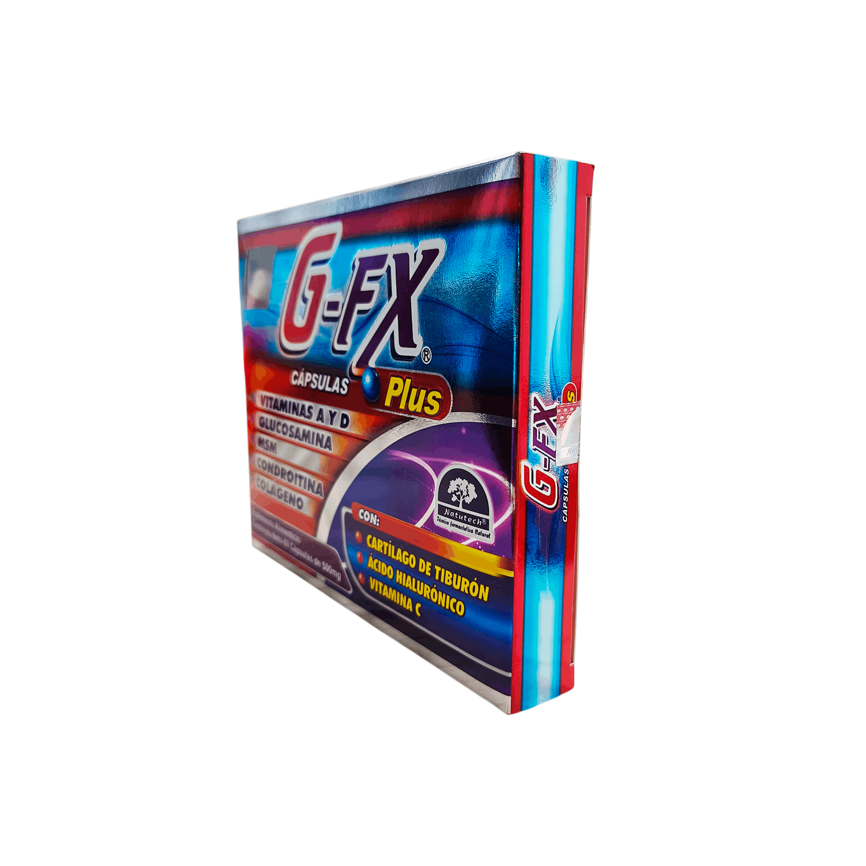 G-Fx Plus 500 Mg Con 60 Capsulas (Vitaminas A Y D/Colageno/Condroitina)