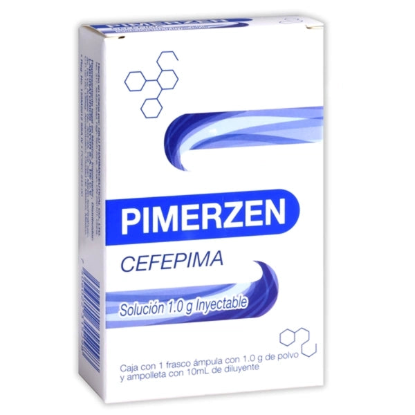 Pimerzen (Cefepima) 1 G Solucion Inyectable 10 Ml