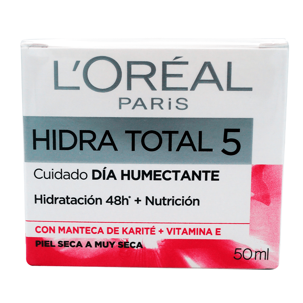 Crema Hidratante Loreal Hidra Total 5 Cuidado Dia 50 Ml