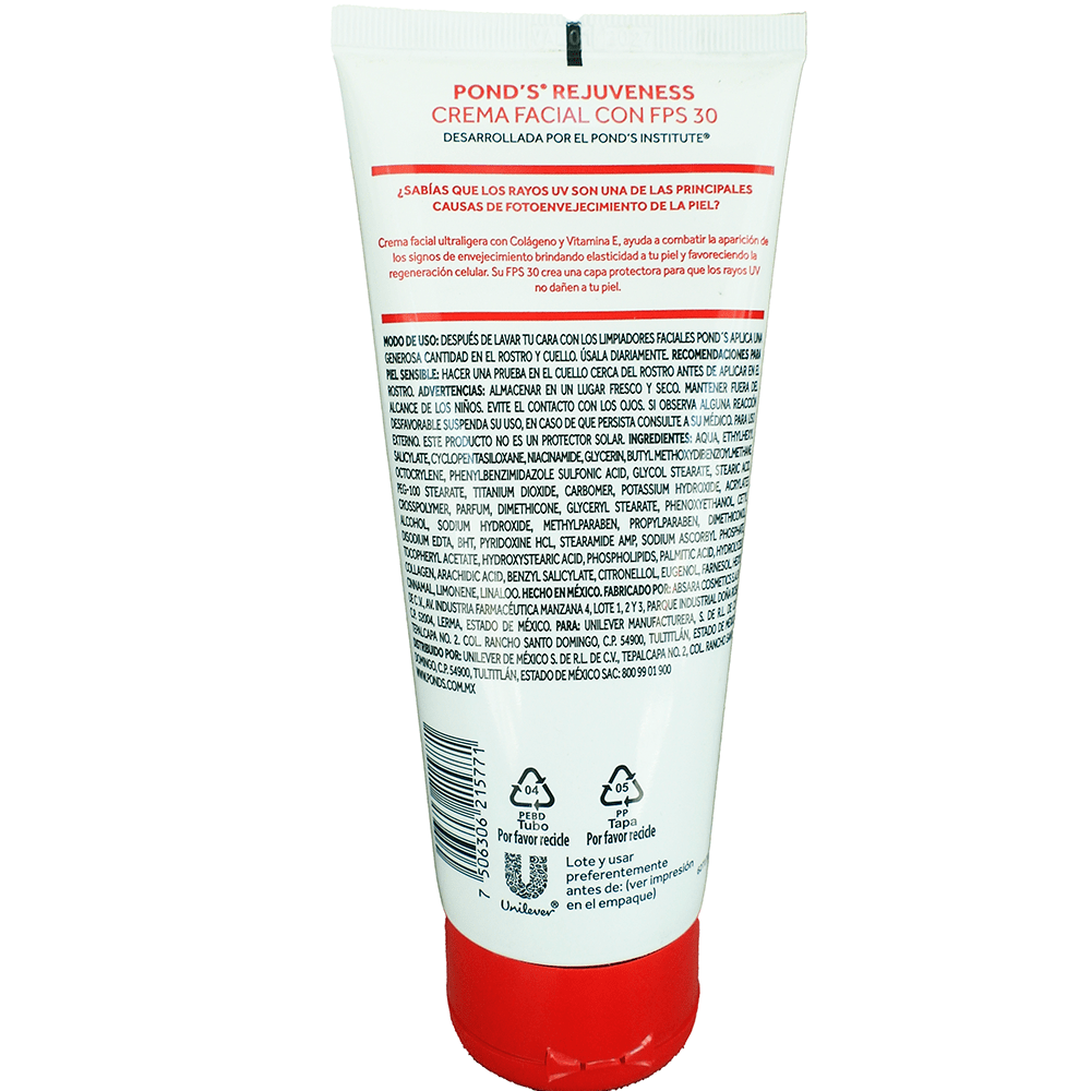 Crema Ponds Rejuveness Fps 30 Facial 200 G