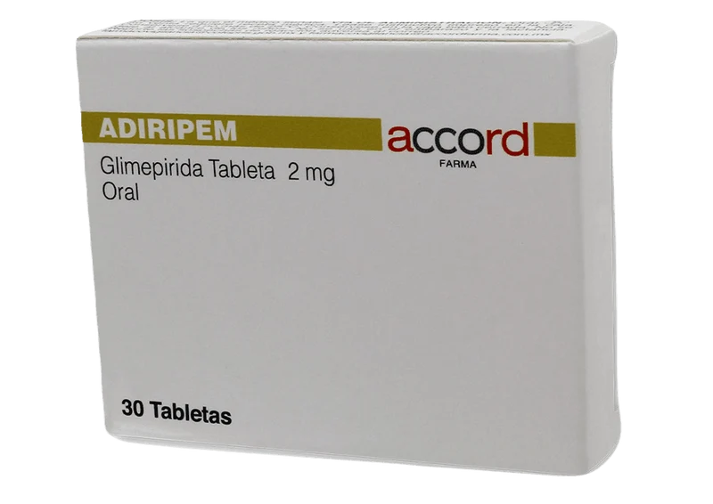 Adiripem (Glimepirida) 2 Mg Con 30 Tabletas