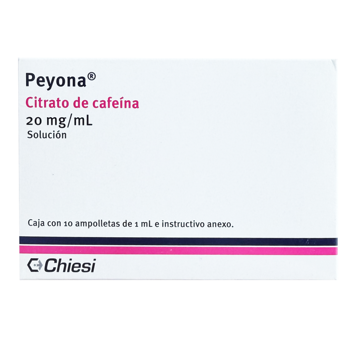 Peyona Citrato De Cafeina 20 Mg Con 10 Ampolletas 1 Ml