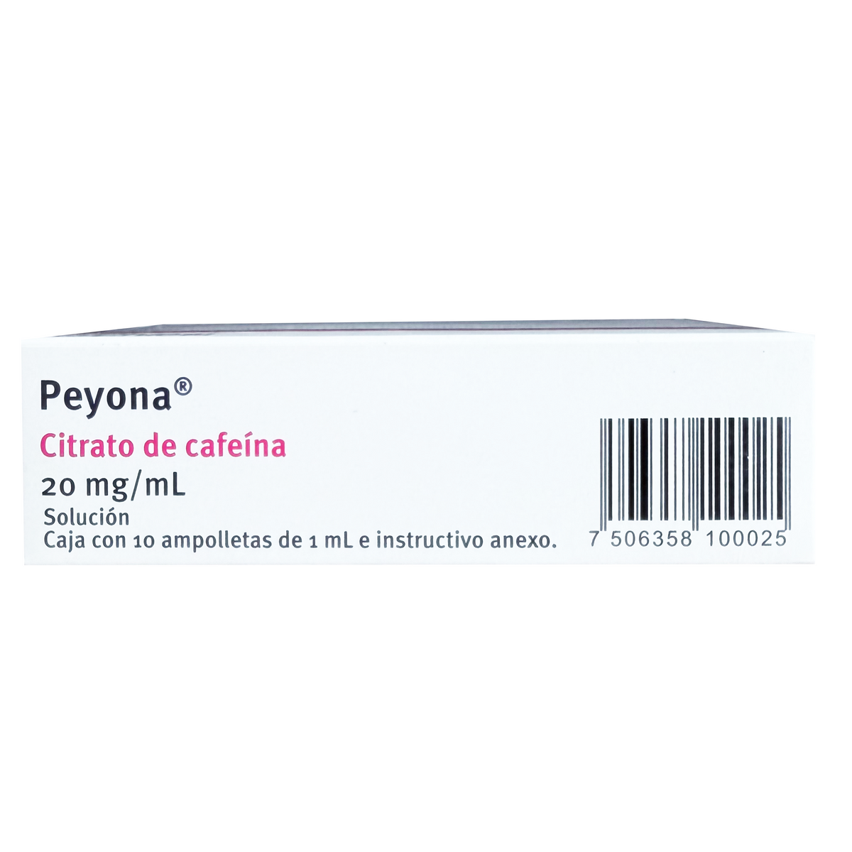Peyona Citrato De Cafeina 20 Mg Con 10 Ampolletas 1 Ml