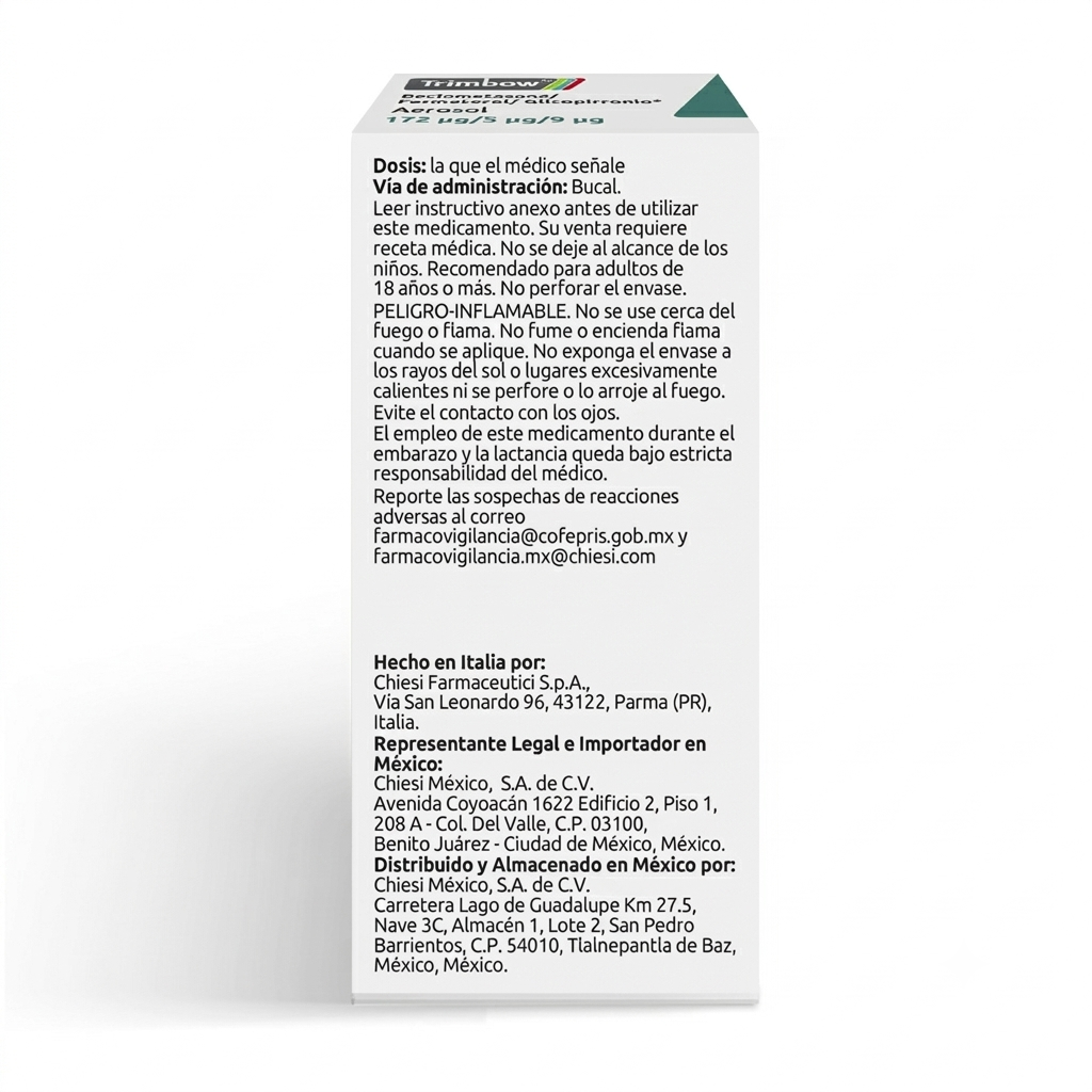 Trimbow 172/5/9 Inhalador Aerosol 120 Dosis