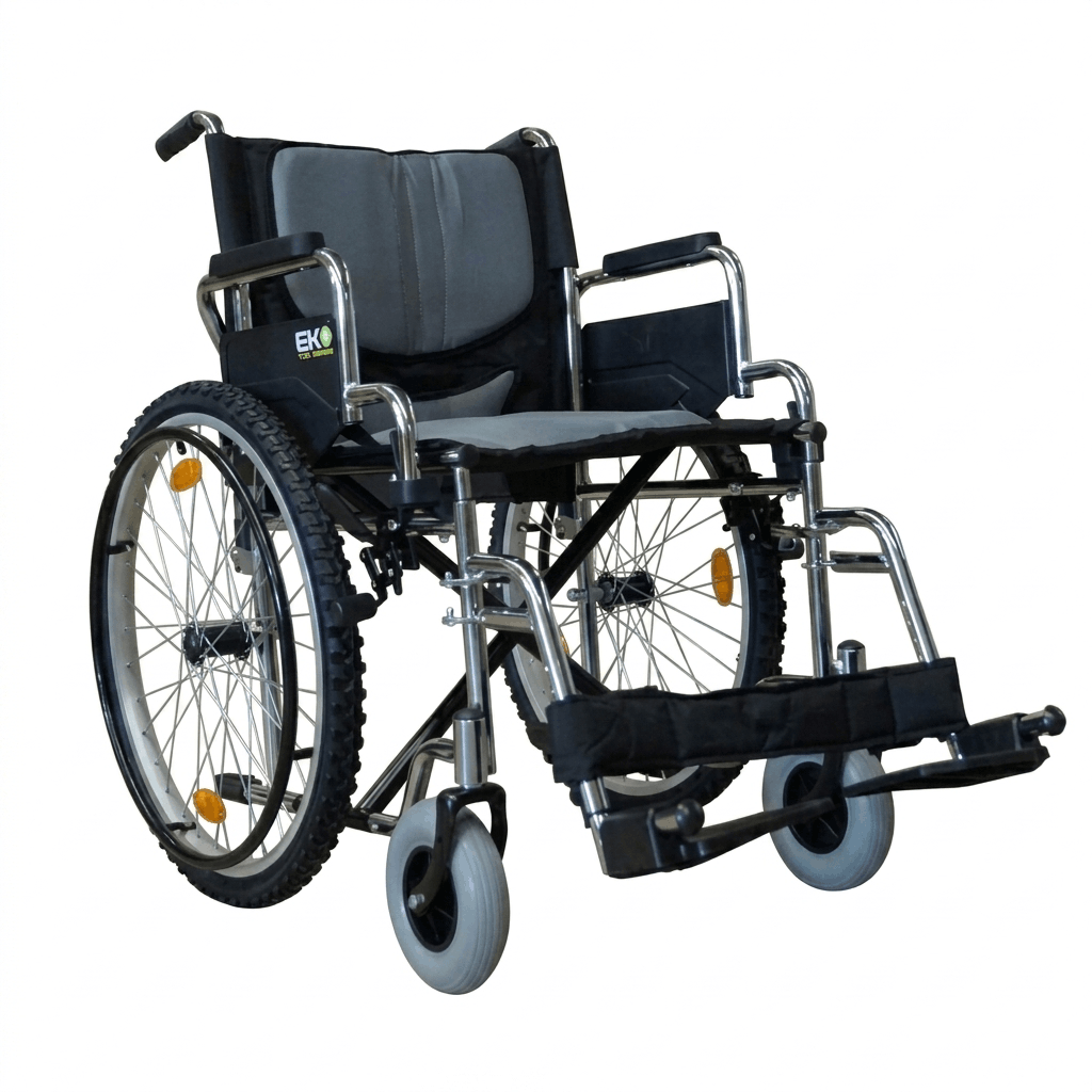 Wxtt20Crudapd Silla De Ruedas Tt 20 Cromada Abatible/Removible Aluminio Neumatico 8X2
