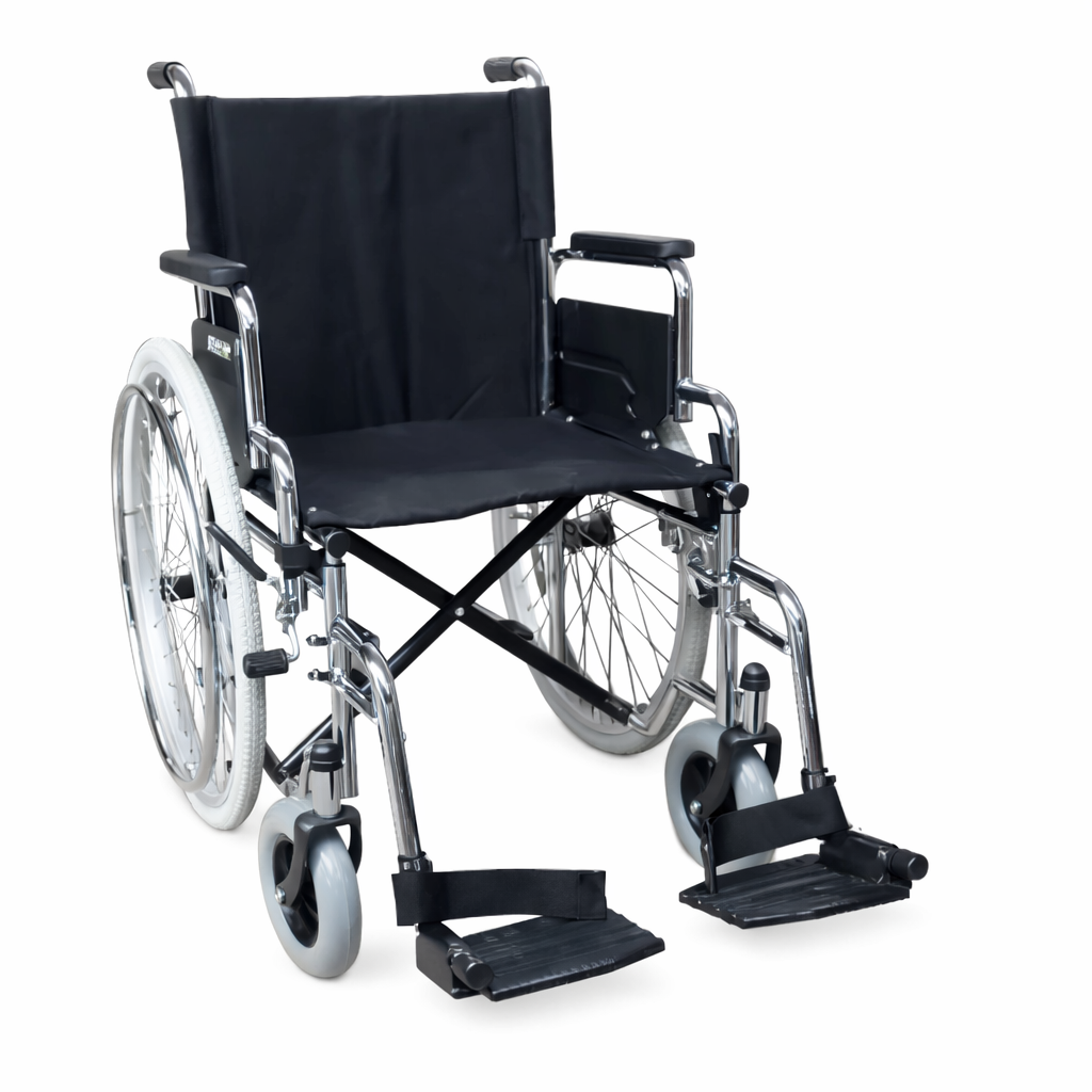 Wx19Crudapd Silla De Ruedas 19 Cromada Abatible Removible Aluminio Neumatica 8X2