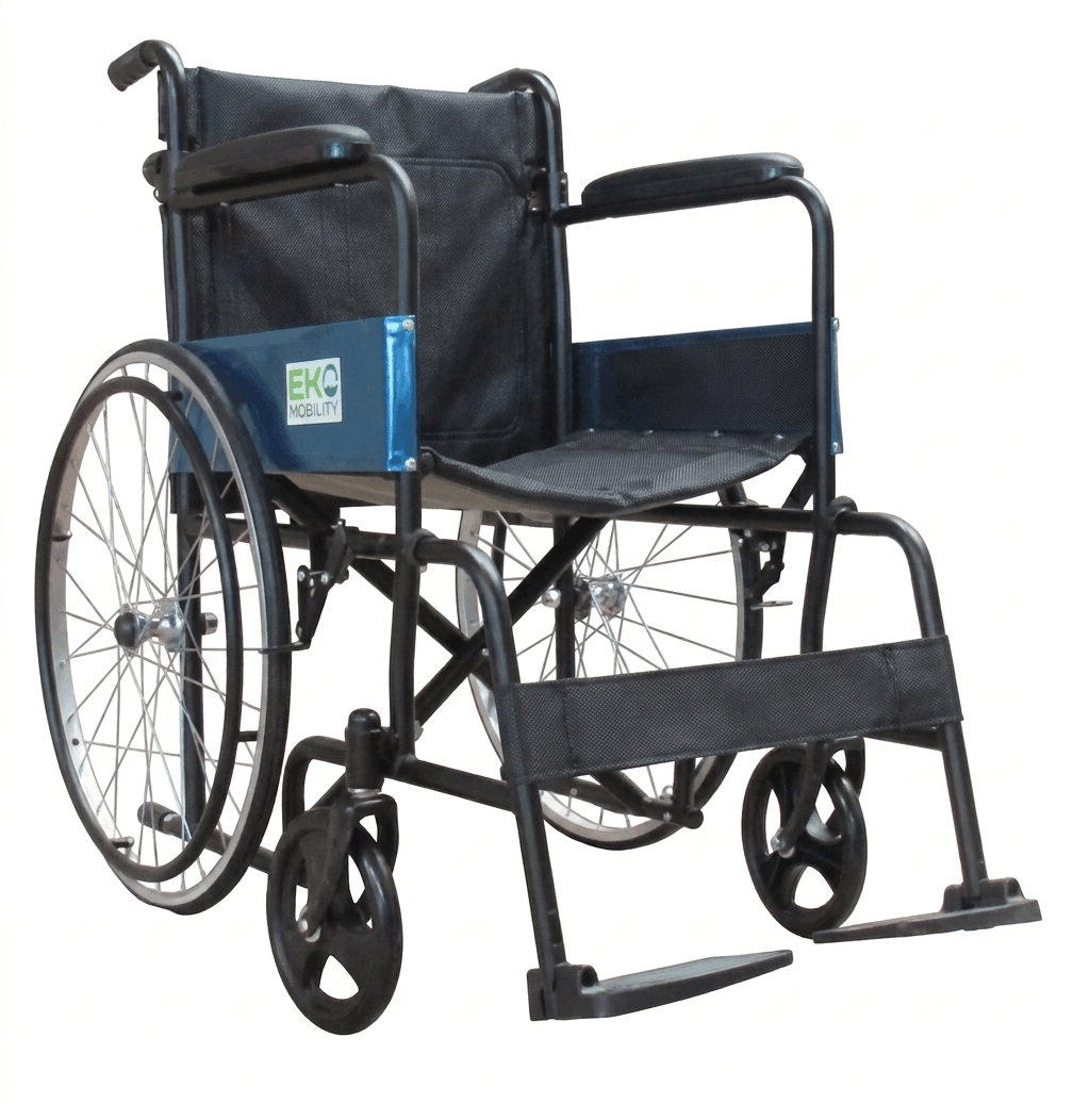Wxc18Nefdas Silla De Ruedas 18 Negra/Fija Removible Aluminio Solida 8X1
