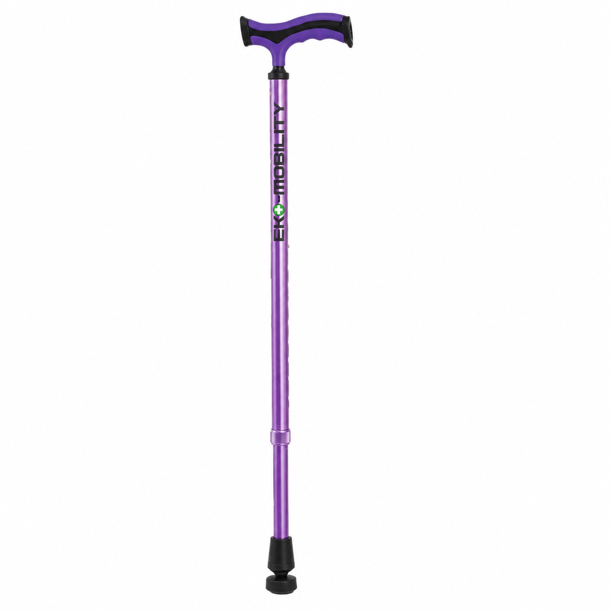 Eb030804 Baston Anodizado Morado Regaton Rotatorio