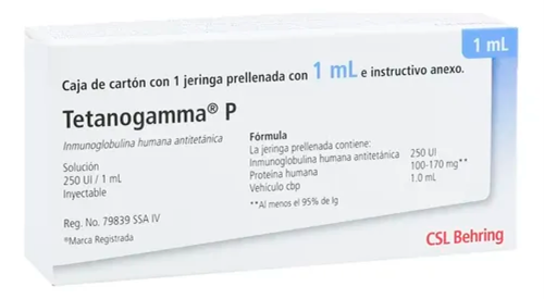 Tetanogamma-P 250 Iu Ampolleta 1 Ml
