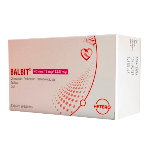 Balbit 40/5/12.5 Mg Con 28 Tabletas
