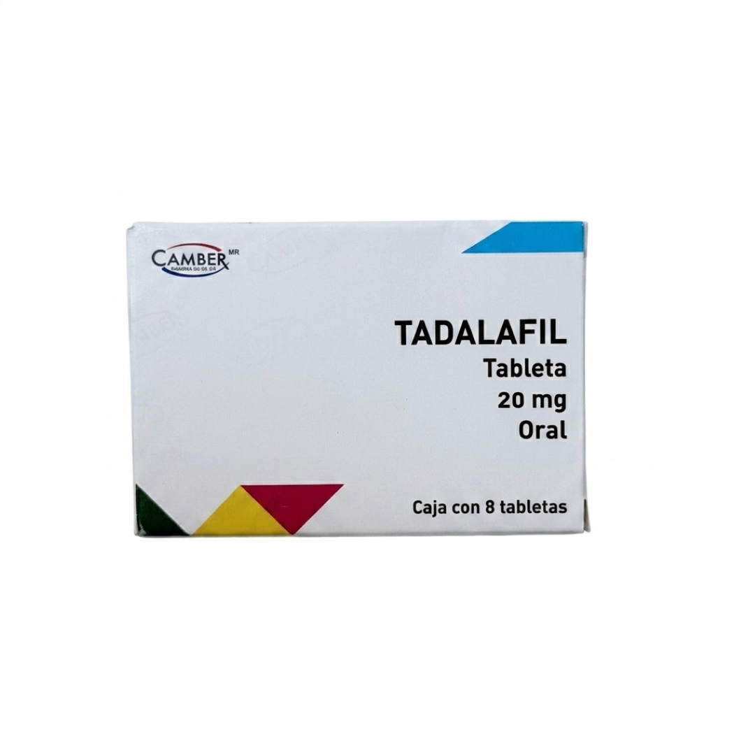 Tadafil 20 Mg Con 8 Tabletas Camber