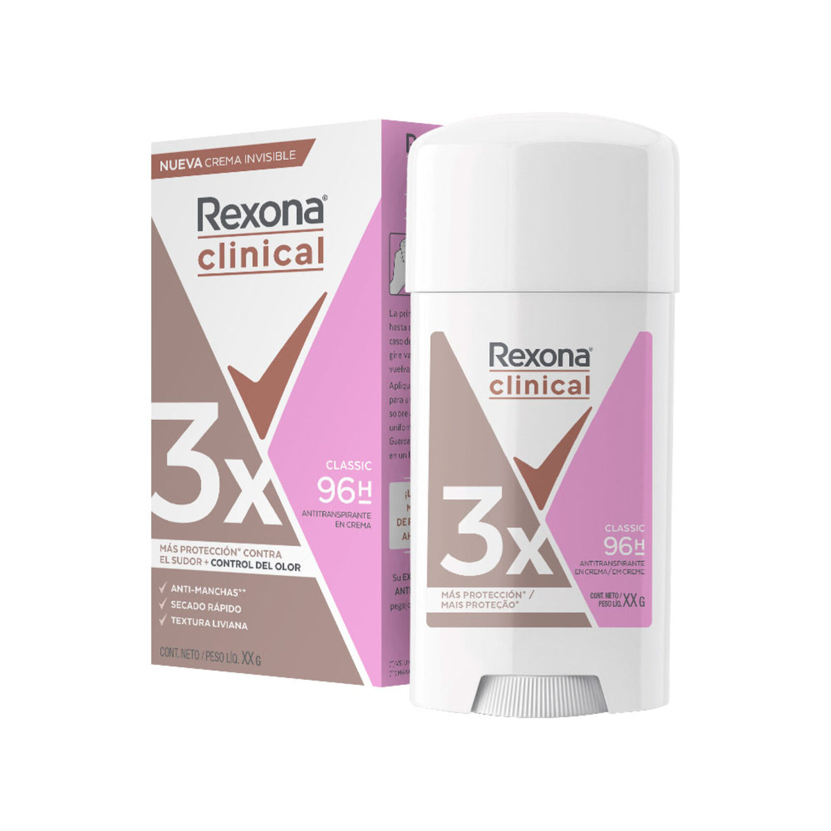 Desodorante Rexona Clin Classic Cra 58 G
