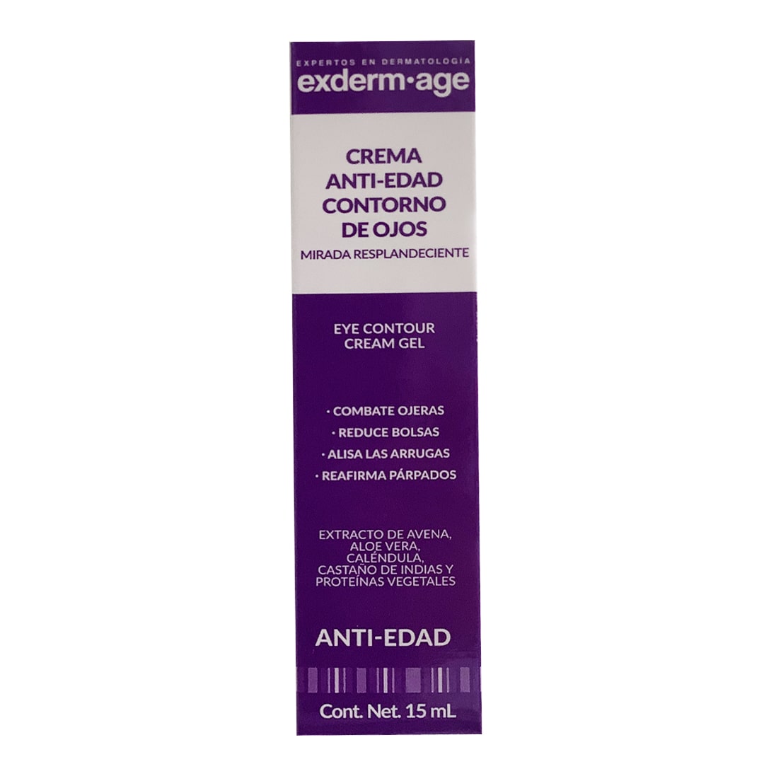 Exderm Age, Crema Contorno De Ojos Antiarrugas, Ojeras Y Bolsas 15 Ml