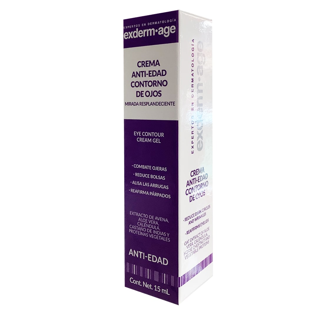 Exderm Age, Crema Contorno De Ojos Antiarrugas, Ojeras Y Bolsas 15 Ml