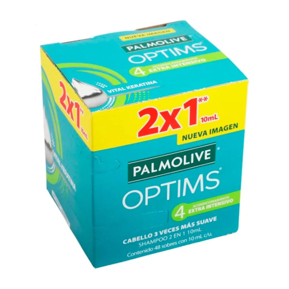 Shampoo Palmolive 2 X 1 Con 48 Sobres 10 Ml