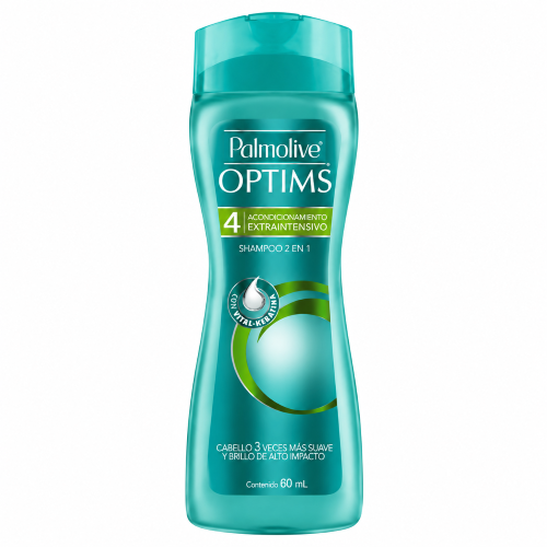 Shampoo Palmolive Optims Extra Intensivo 2 En 1 60 Ml