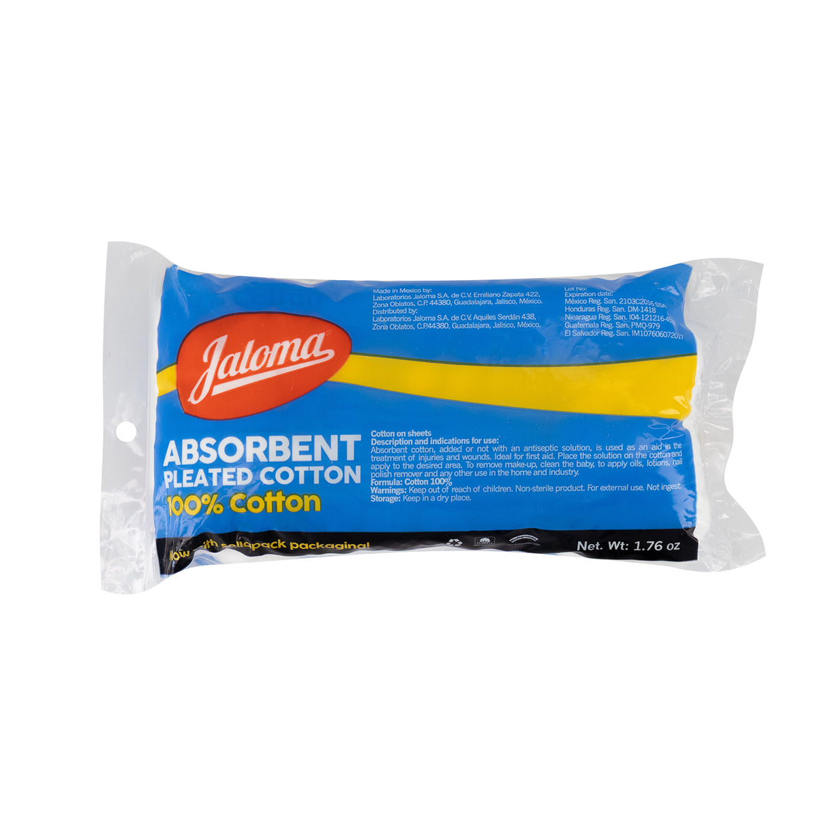 Algodon Absorbente Plisaso Jaloma 50G