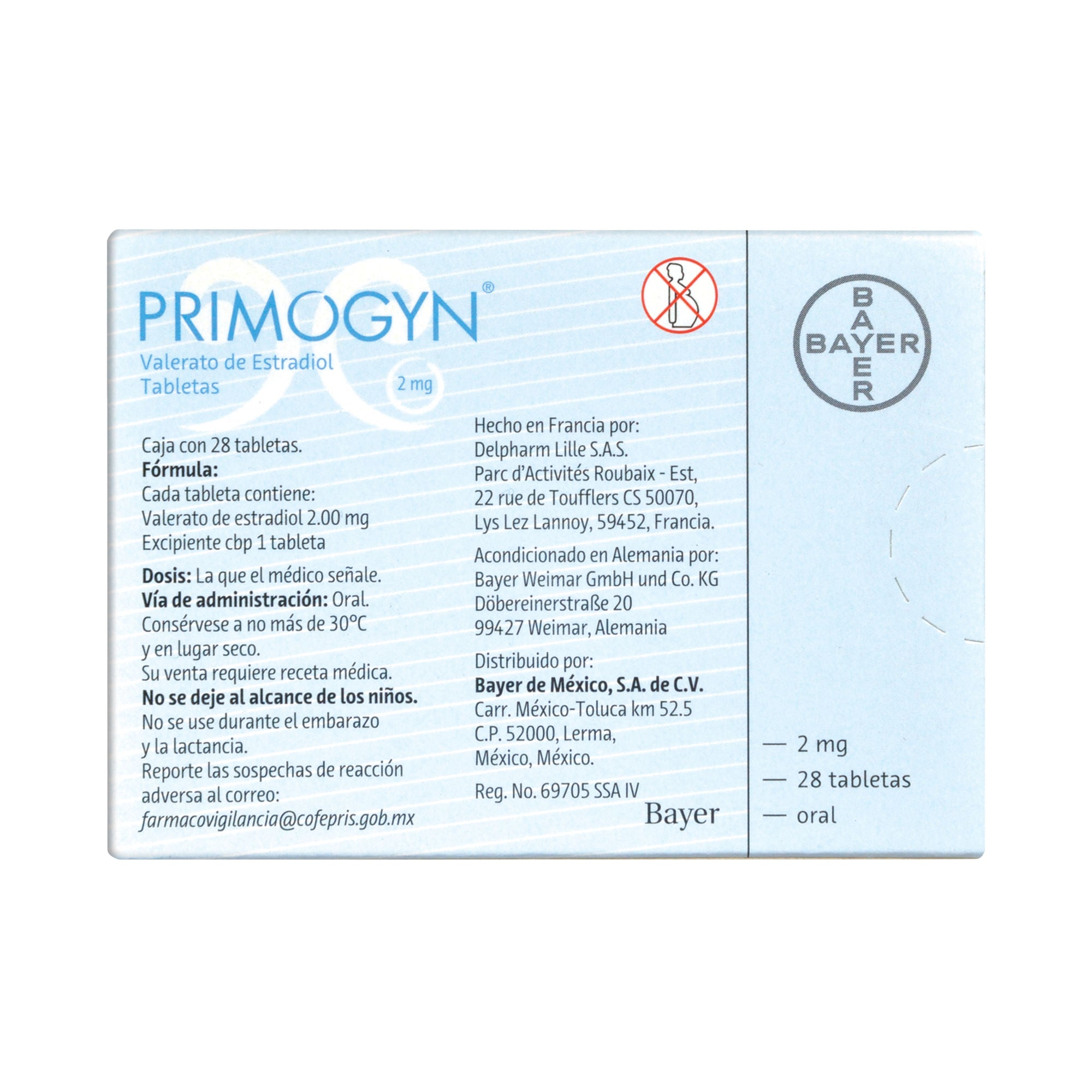 Primogyn 2 Mg Grageas Con 28