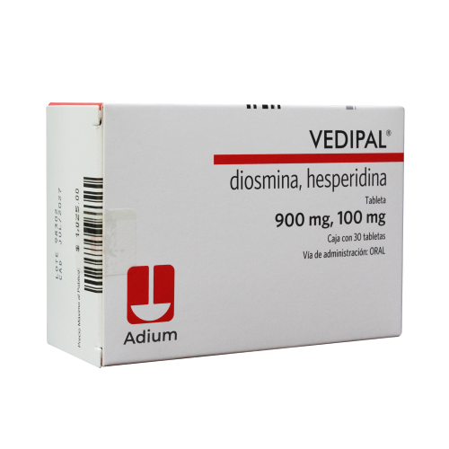 Vedipal 900/100 Mg Con 30 Tabletas