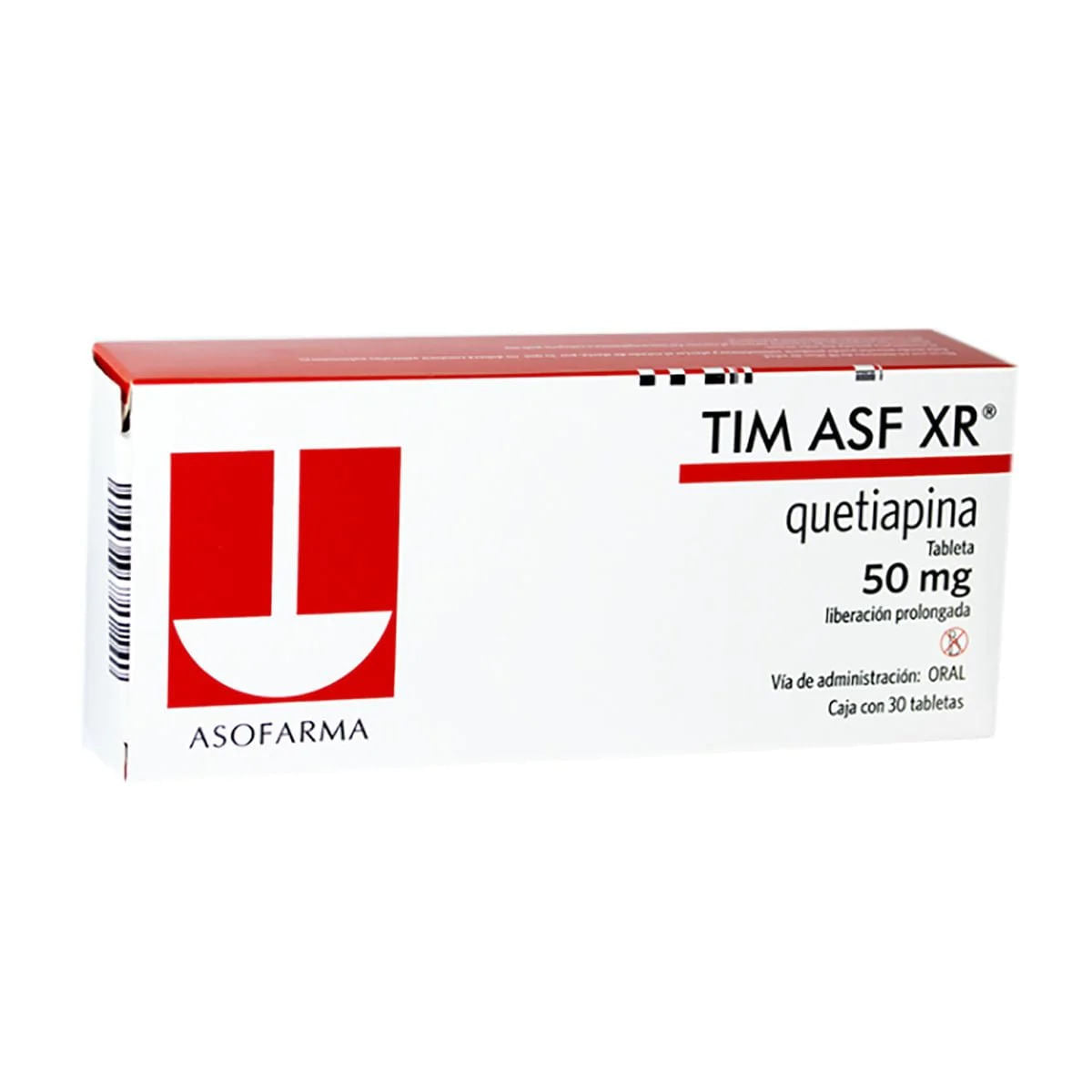 Tim Asf Xr 50 Mg Con 30 Tabletas