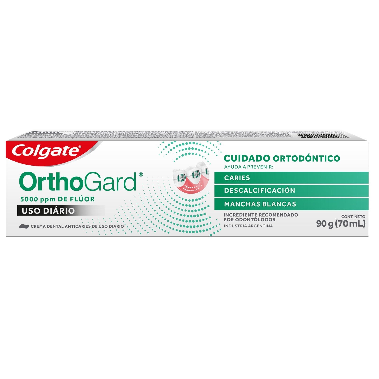 Crema Dental Colgate Orthogard Uso Diario 70 Ml