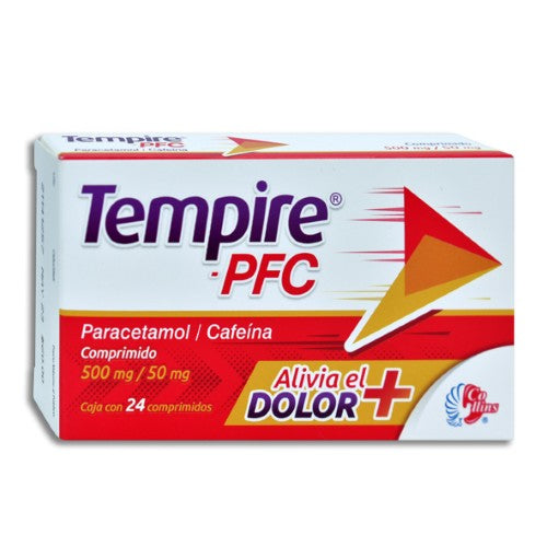 Tempire-Pfc (Paracetamol/Cafeina) 500/50 Mg Con 24 Comprimidos