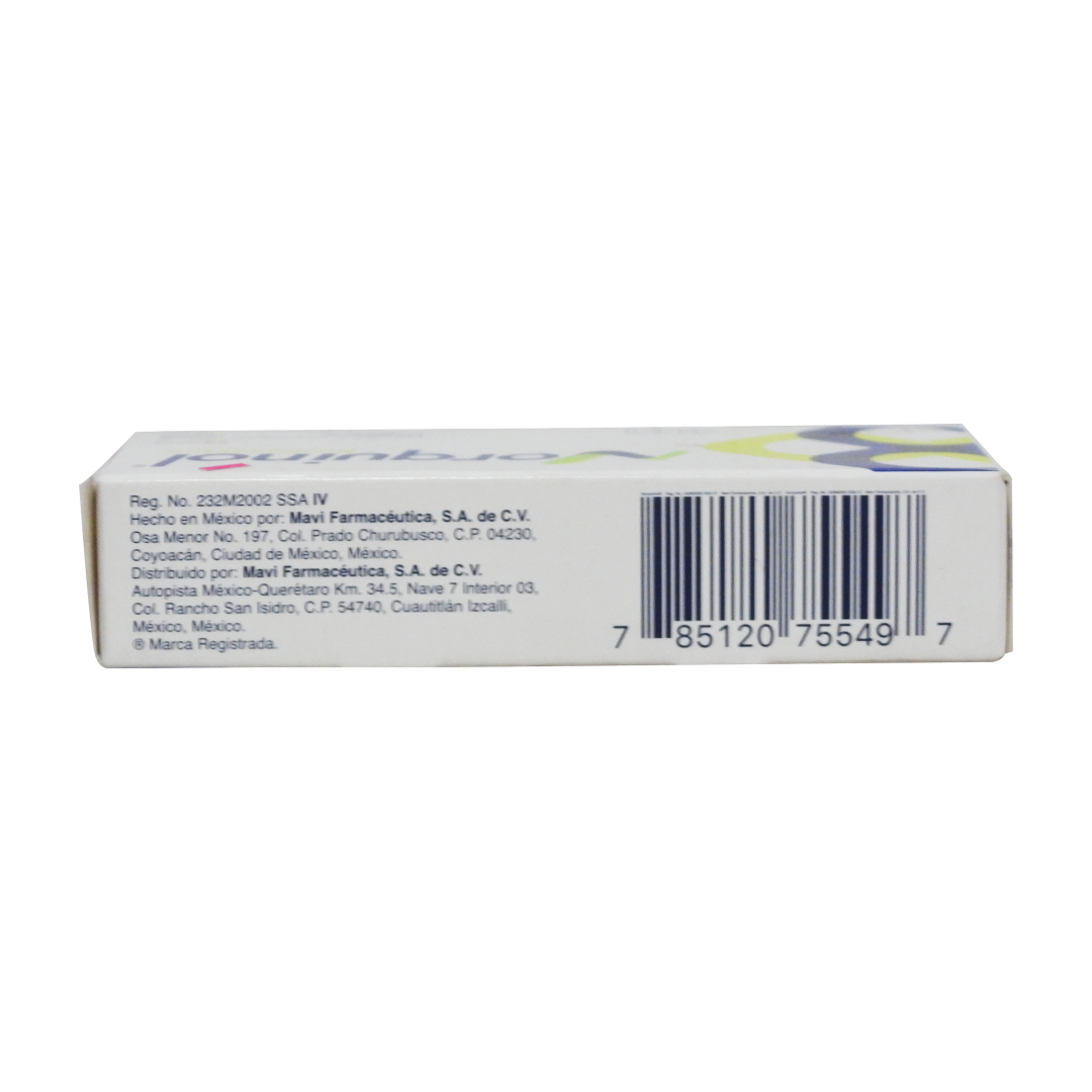 Norquinol (Norfloxacino) 400 Mg Con 20 Tabletas