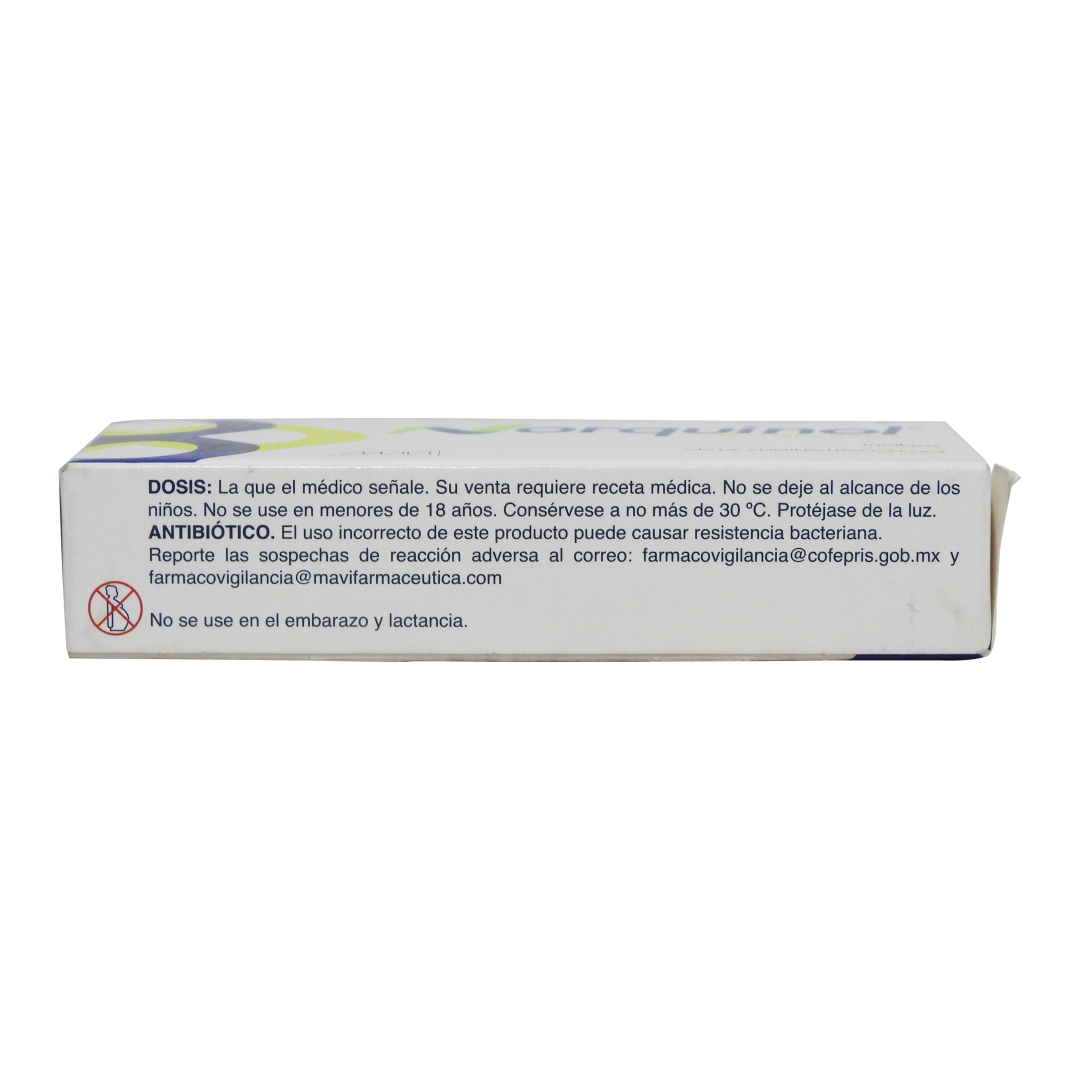 Norquinol (Norfloxacino) 400 Mg Con 20 Tabletas