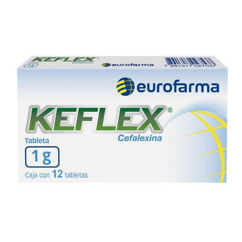 Keflex 1 G Con 12 Tabletas