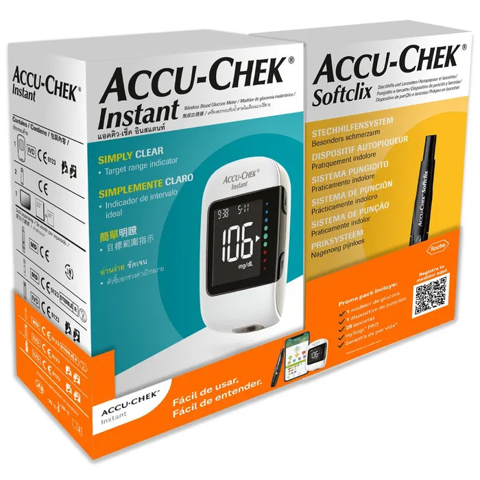 Equipo Glucometro Accu-Chek Instant+ Softclix