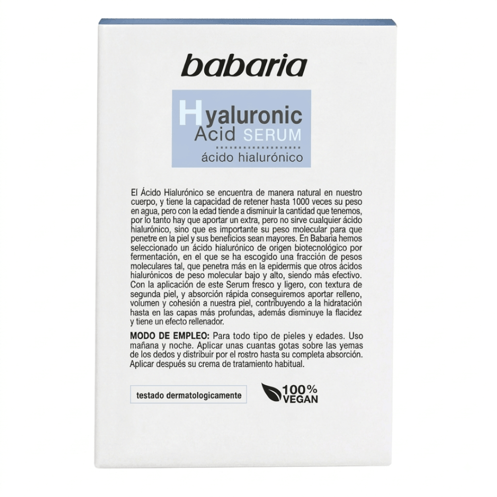 Serum Babaria Acido Hialuronico 30 Ml