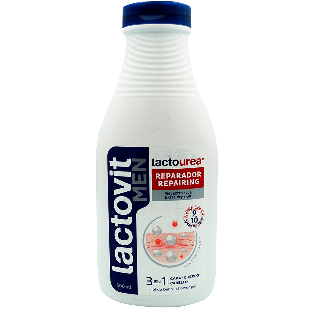 Lactovit Men Lactourea Repairing Gel De Bao 3 En 1 500 Ml
