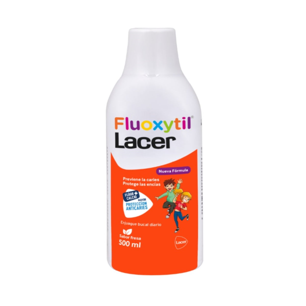 Fluoxytil Lacer Inf Sabor Fresa 500 Ml