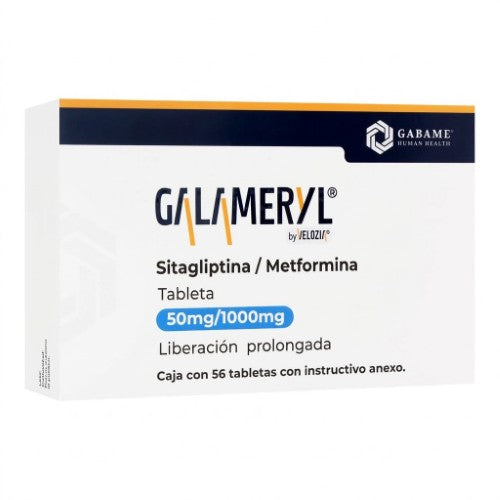 Galameryl 50/1000 Mg Con 56 Tabletas Liberacion Prolongada
