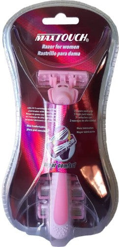 Rastrillo Maxtouch Mujer Con 4 Repuestos