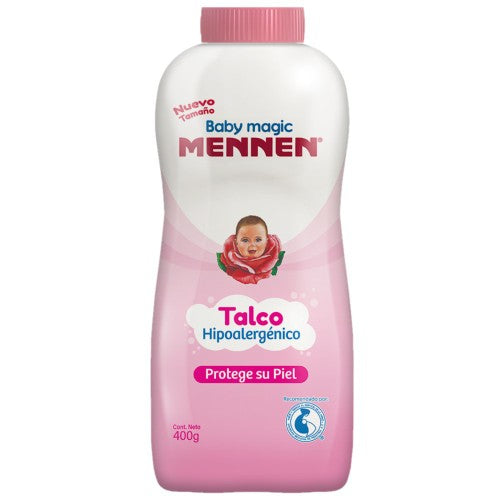 Talco Mennen Bebe Magic Hipoalergenico Rosa 400 G