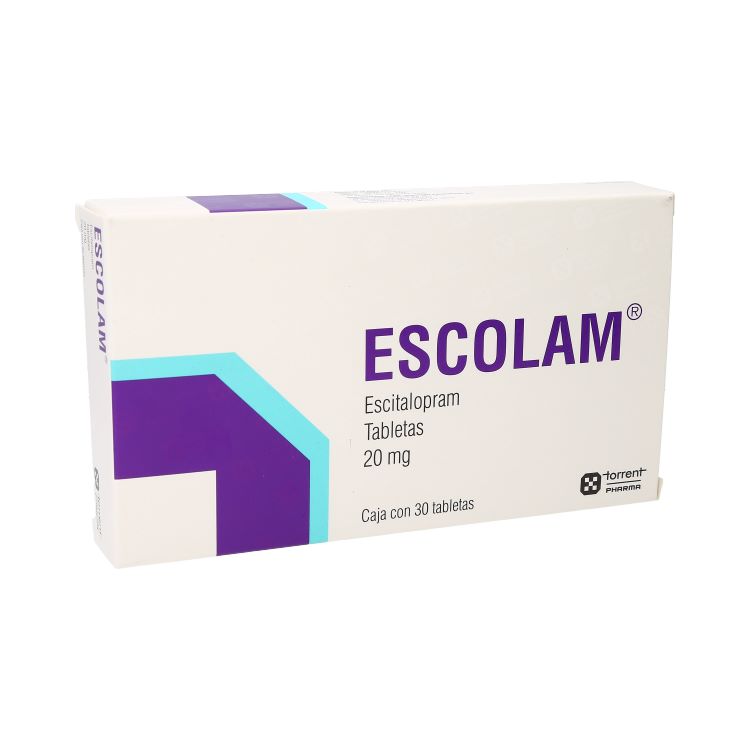 Escolam 20 Mg Con 30 Tabletas