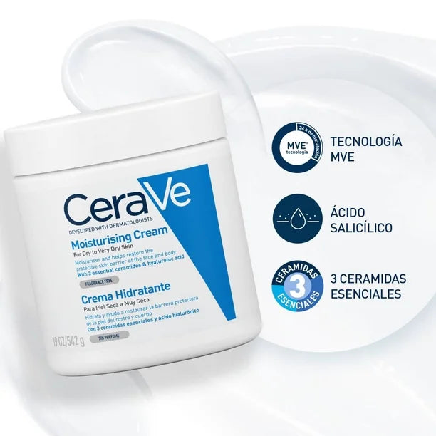 Cerave Crema Hidratante Moisturising 542 G