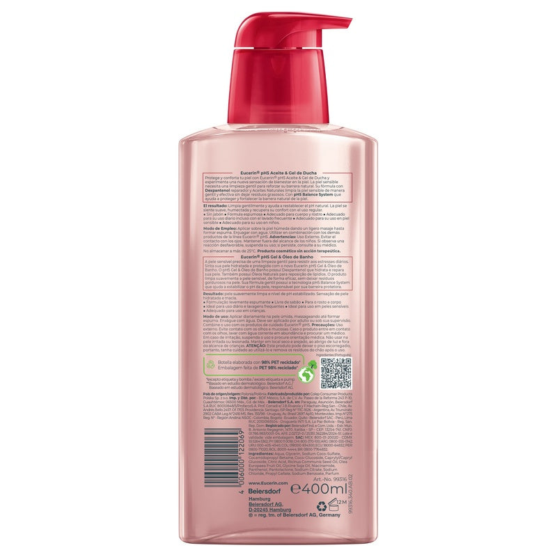 Aceite Gel Eucerin Ducha Ph5 400 Ml 4006000122069 perfil 6