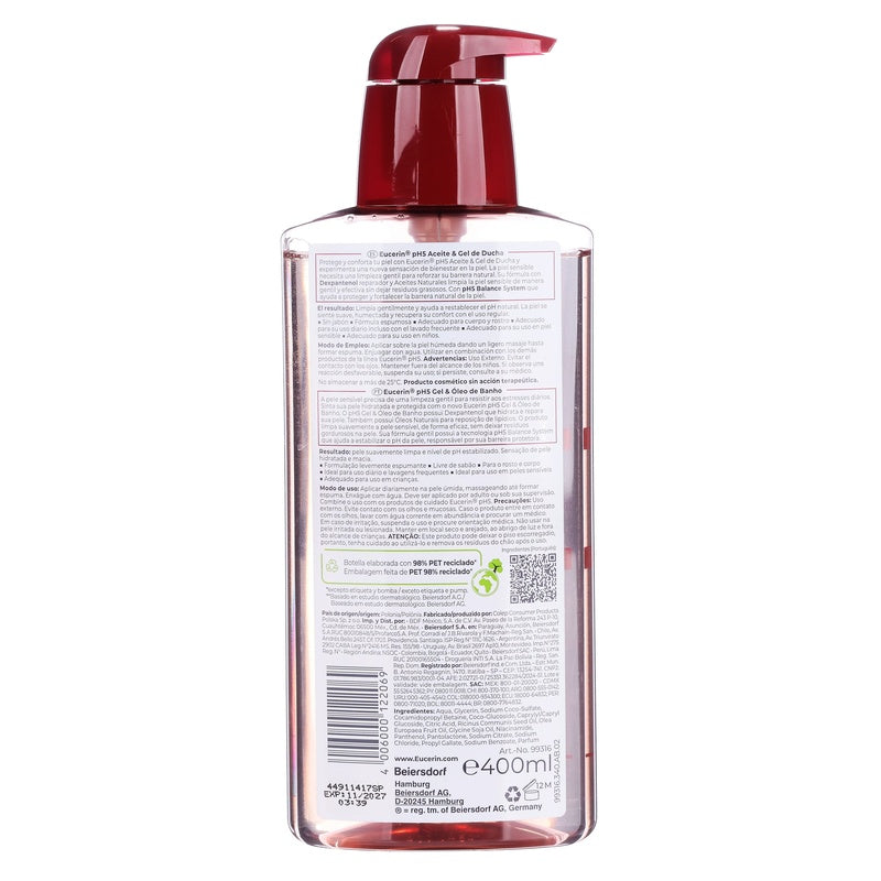 Aceite Gel Eucerin Ducha Ph5 400 Ml 4006000122069 perfil 9