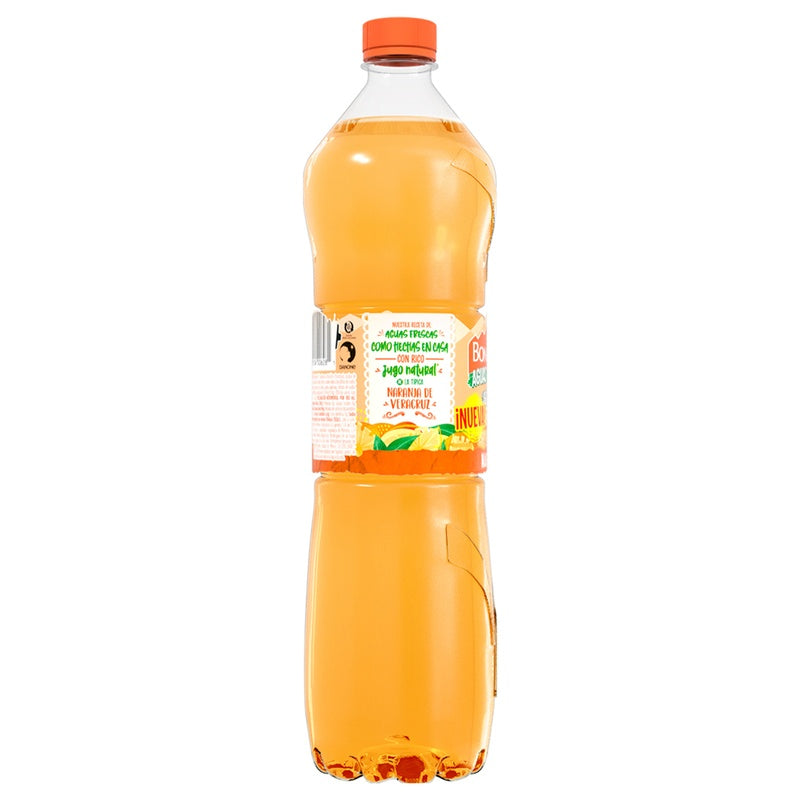 Agua Bonafont Juizzy Naranja Fresca 1 Litro 758104008193  perfil 2