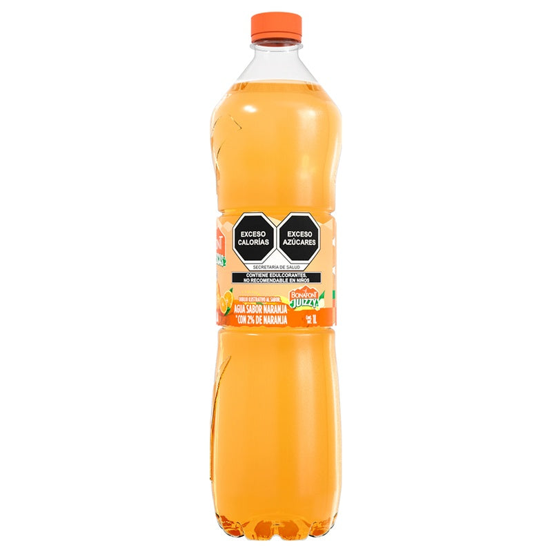 Agua Bonafont Juizzy Naranja Fresca 1 Litro 758104008193  perfil 3