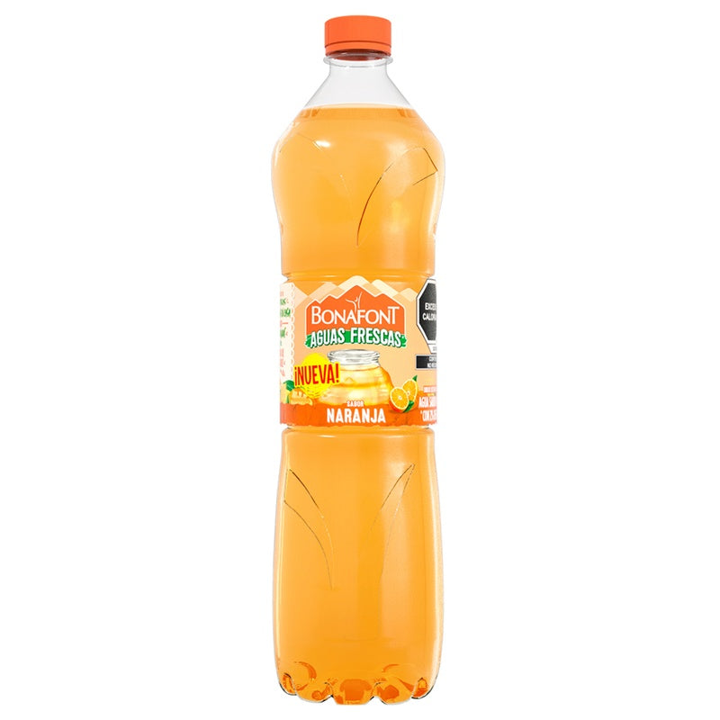 Agua Bonafont Juizzy Naranja Fresca 1 Litro 758104008193  perfil 6