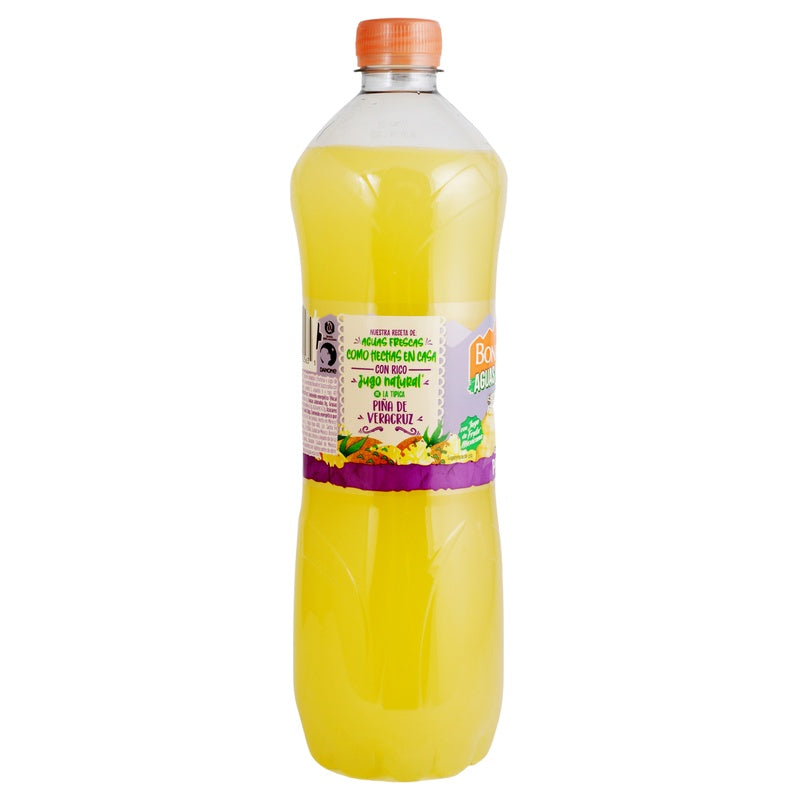 Agua Bonafont Juzzy Piña Fresca 1 Litro 758104005635  perfil 7