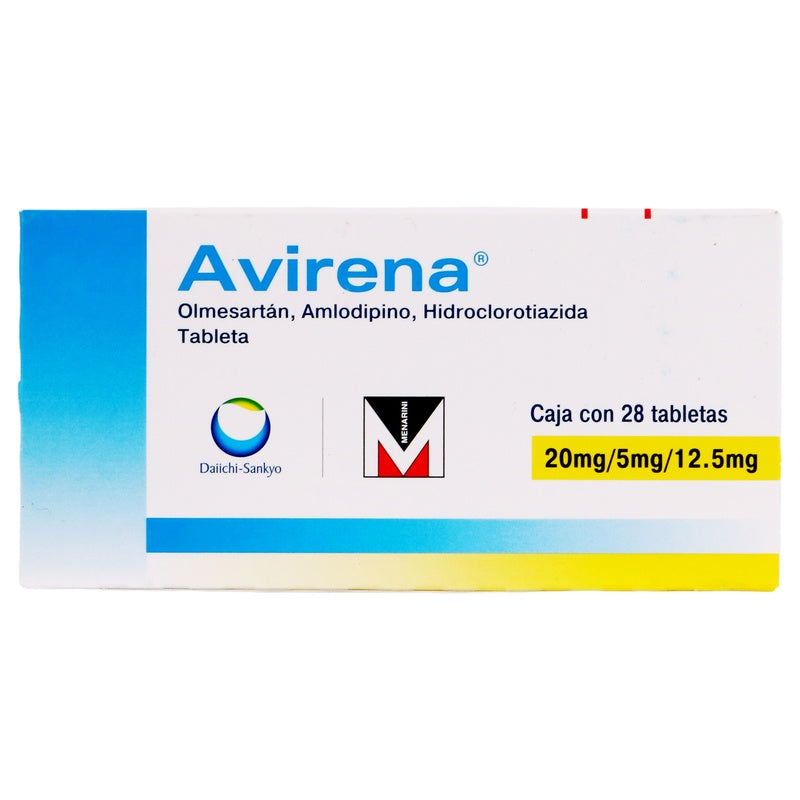 Avirena 20/5/12.5 Mg Con 28 Tabletas 7506317100448  perfil 2