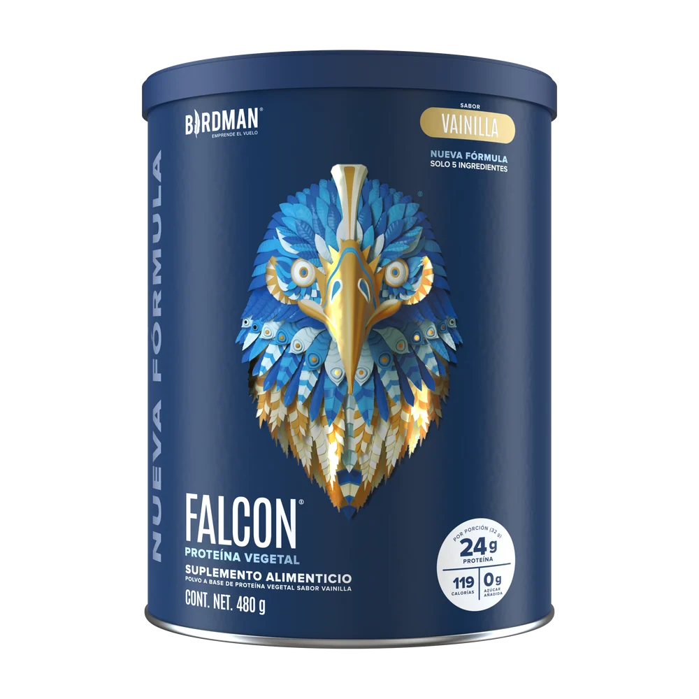 Falcon Proteina Vegetal Vainilla 480 G Birdman