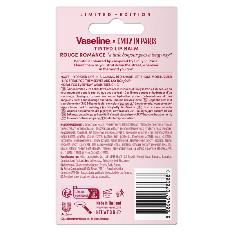 Balsamo Labial Vaseline Emily Romanc 3 G 8886467078088 