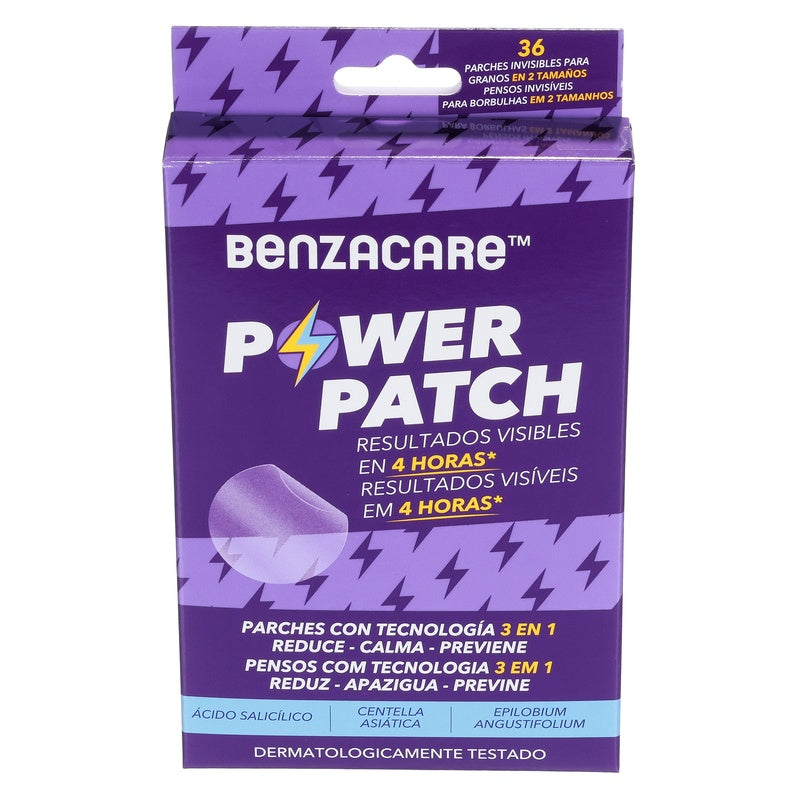 Benzacare Parche Facial Power 3 En 1 Con 36 Piezas 3499320016575  perfil 6