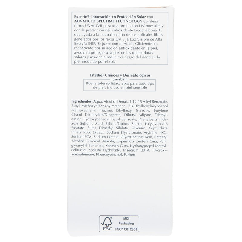 Bloqueador Eucerin Hydro Fluido Fps 50 50 Ml 4005900994776 perfil 7