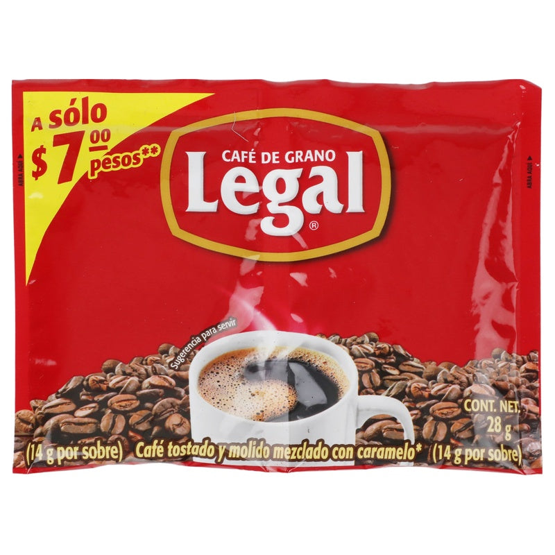 Cafe Legal Sobre 28 G 7501052410142  perfil 2